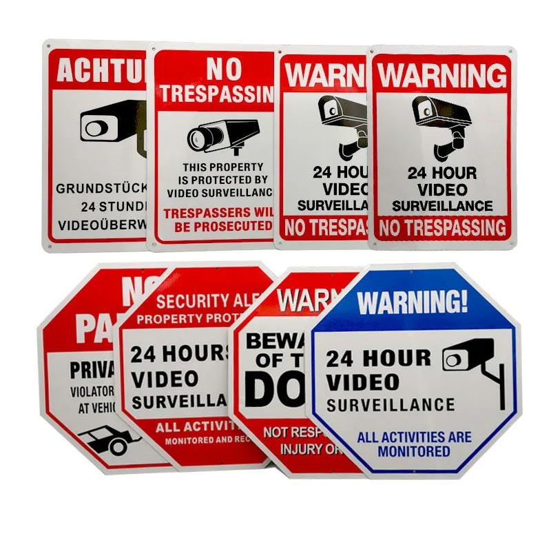 Metal Wall Tag Aluminum Reflective 24 Hour Sign
