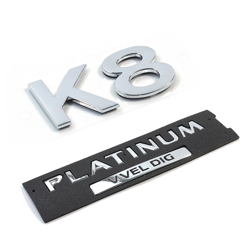 Black Tailgate Letter Smooth Badge