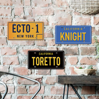 Retro Metal Plate Sign