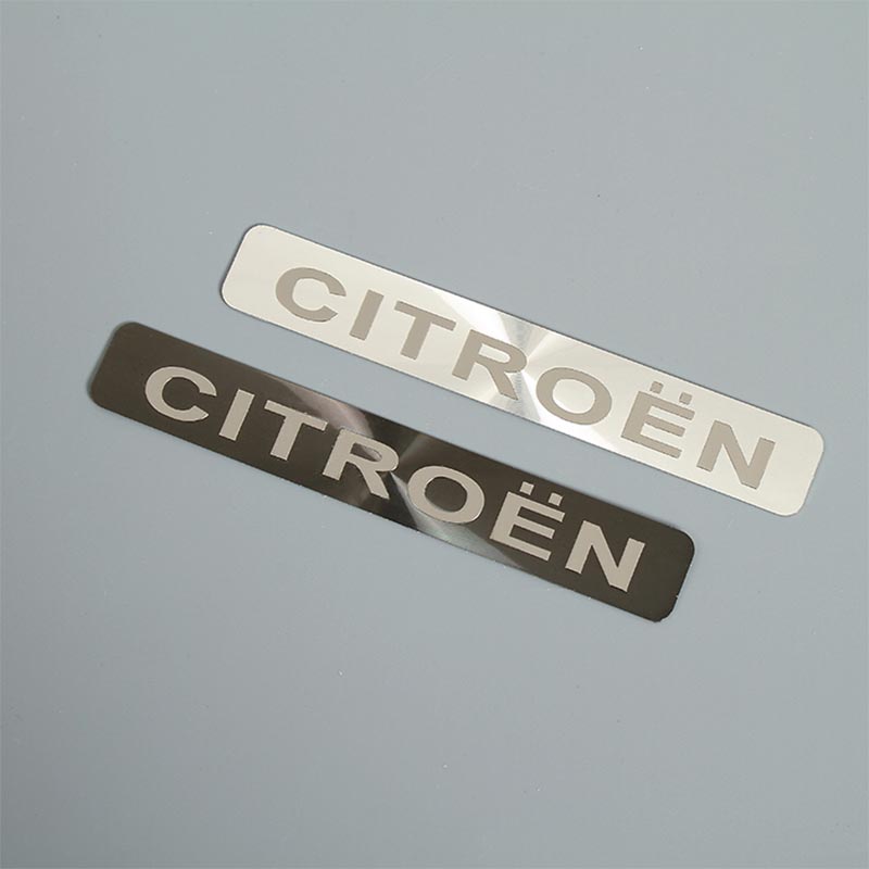 Stainless Steel Strip With Adhesive Label