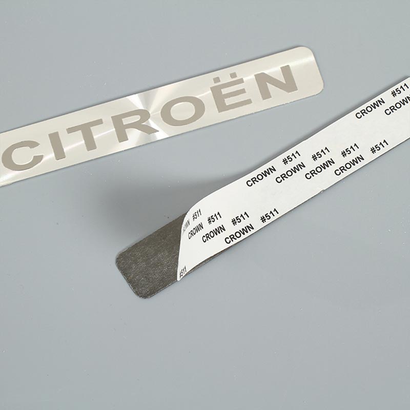 Stainless Steel Strip With Adhesive Label
