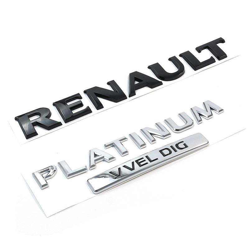 Black Tailgate Letter Smooth Badge