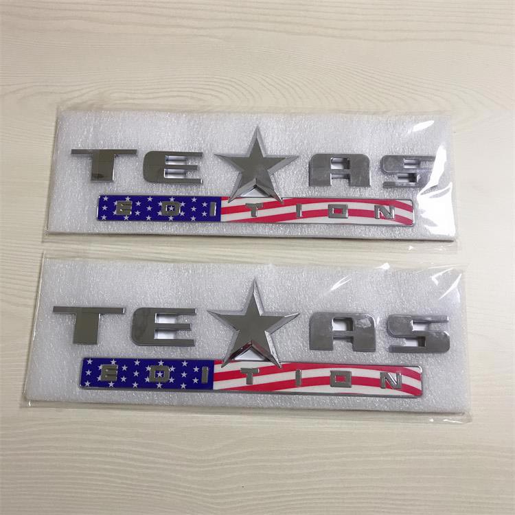 3d ABS Plastic Chrome Letter Sticker Emblem