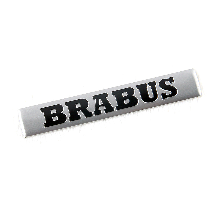 Equipment metal nameplate and emblem