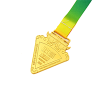 Gold plated antique style medal