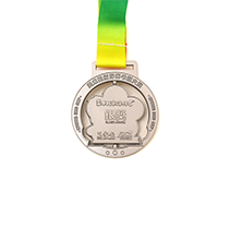 Silver plating gradient vintage style medal