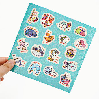 3D Black Stickers