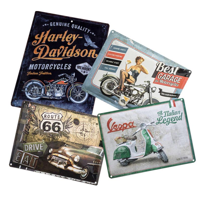 Metal Sign Emboss Enamel Metal