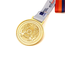Gold Plated Complex Carving Medal