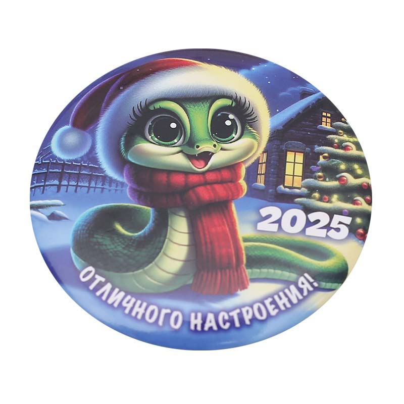 shaped pattern tinplate badge