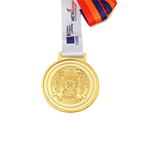 Gold Plated Complex Carving Medal