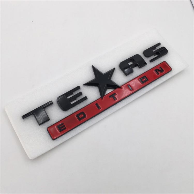 3d ABS Plastic Chrome Letter Sticker Emblem