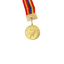 Gold plated antique style medal
