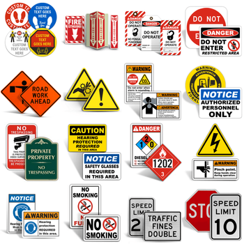 Danger Electricity Aluminum Safety Warning Signs – Premium Hazard Communication Solutions