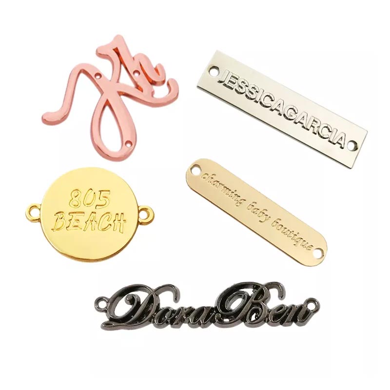 Engraved Metal Plate Clothing Logo