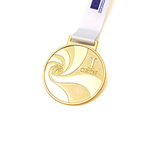 Gold Plated Complex Carving Medal