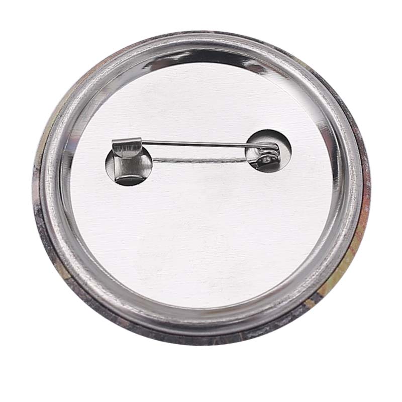 shaped pattern tinplate badge