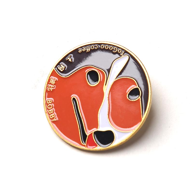 Dog Impression Style Circular Badge