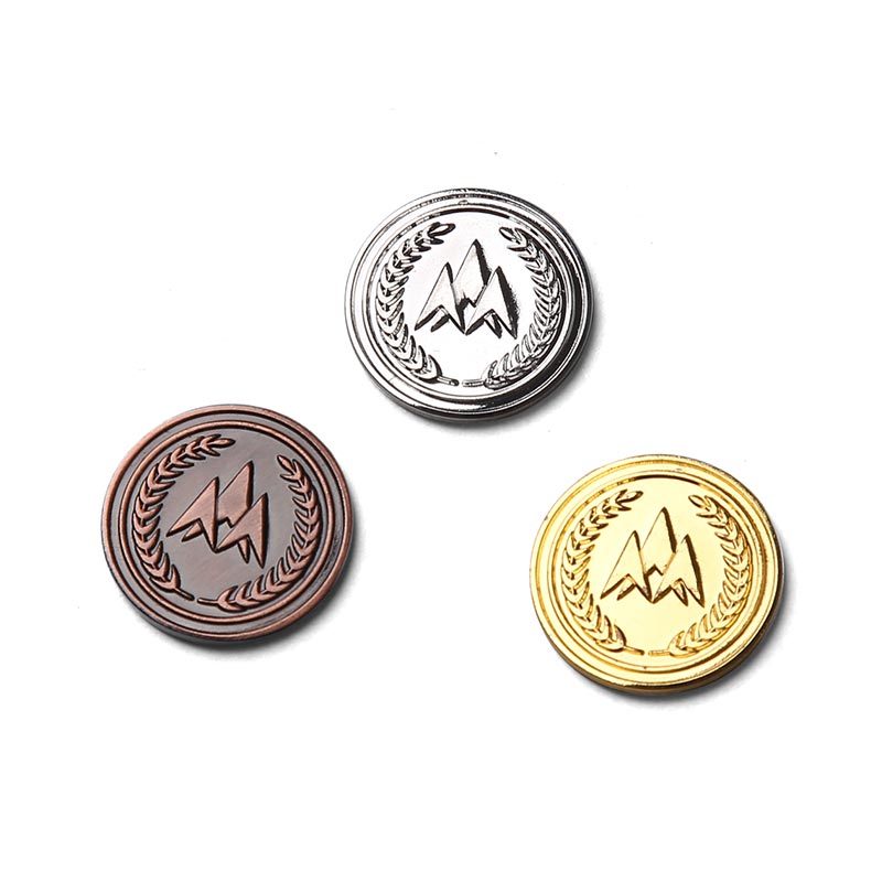 Arrow Wheat Ear Metal Matte Emblem