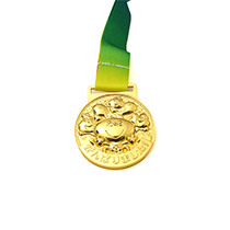 Gold Plated Complex Carving Medal