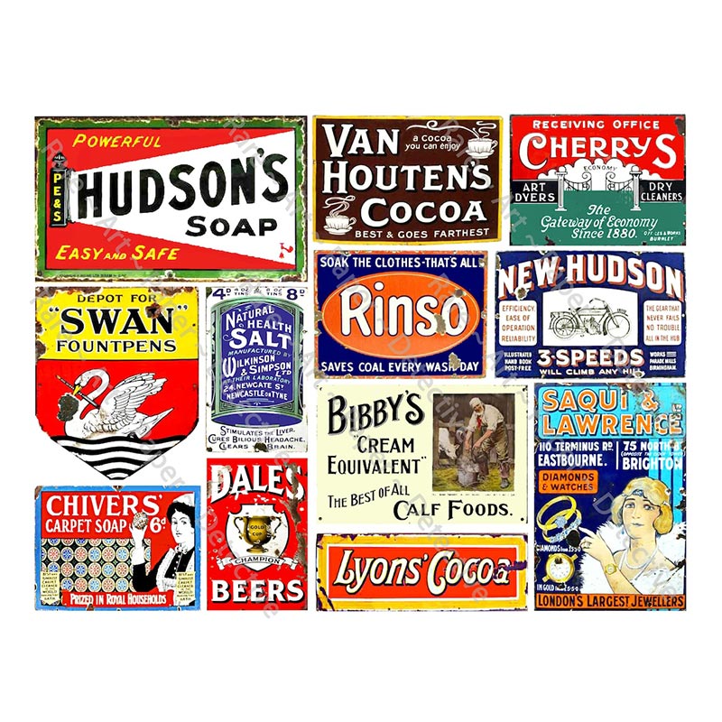 Metal Sign Emboss Enamel Metal