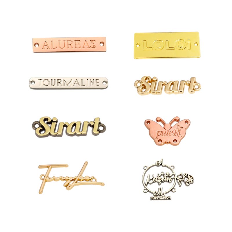 Engraved Metal Plate Clothing Logo