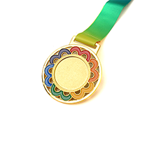 Gold Plated Complex Carving Medal