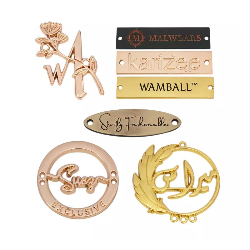 Engraved Metal Plate Clothing Logo