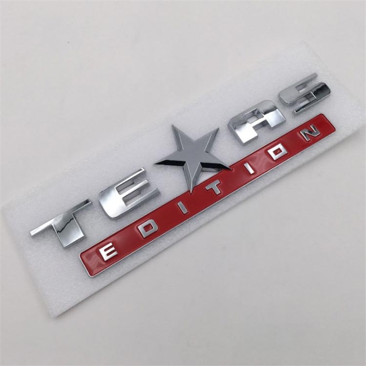 3d ABS Plastic Chrome Letter Sticker Emblem