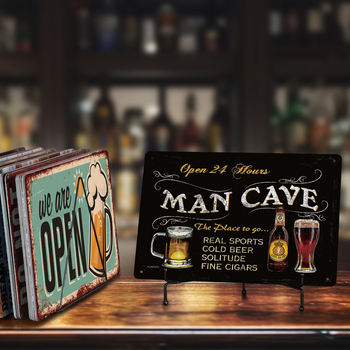 Retro Metal Plate Sign