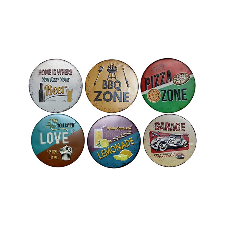 Metal Sign Emboss Enamel Metal