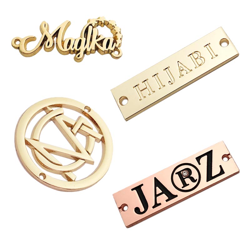 Engraved Metal Plate Clothing Logo